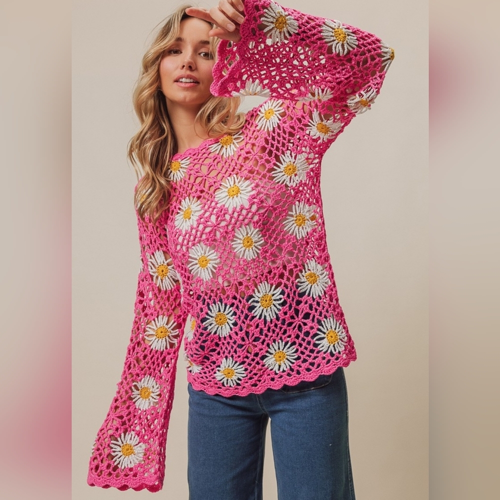 Petal Crochet Cover-Up - Picture 4 of 6